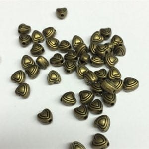 Bronze Heart Spacers