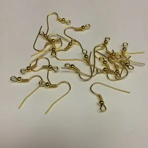 Earring Hooks Gold Plate