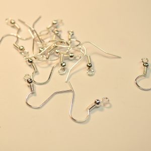 Earring Hooks Silver Plate