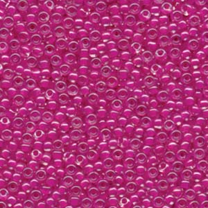 Fuchsia Lined Crystal Size 8-9209 Miyuki Seed Beads