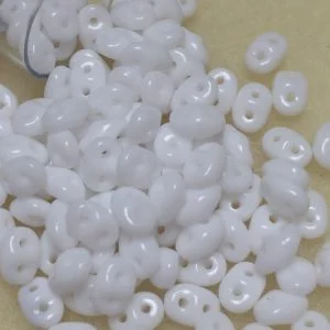Superduo Opaque White Beads
