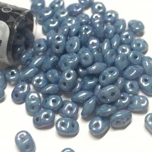 Superduo Blue Lustre Beads