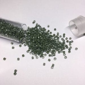 Opaque Avocado Lustre Miyuki Delica Beads DB-1566 7.2g