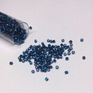 Silver Lined Blue Zircon Miyuki Delica Beads DB-608 7.2g