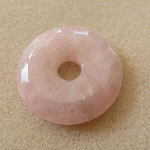 Pendentif Quartz rose - PI Chinois ou Donut Carré - Ankorstore