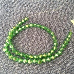 Green Ab 6mm Bicone Beads