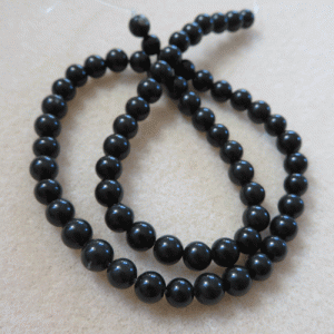 Black Obsidian Round 6mm Beads