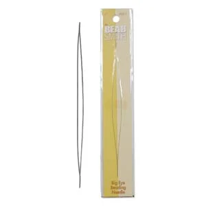 9-Piece Large Eye Beading Needle Set - Jewelry Making Needles In Storage Tube - Assorted Sizes 38mm To 135mm