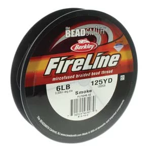6lb Smoke Fireline 125 yrds Beading thread