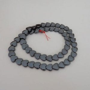 Hematite Hearts 8mm