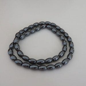 Hematite Oval Beads 9mm