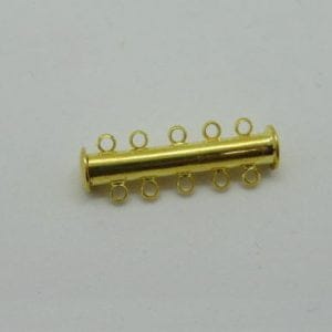 Magnetic Slide Bar 5 loop Gold Plate