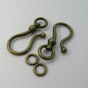 Hook and Ring Bronzetone 38mm