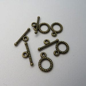 Toggles Bronzetone Small Clasp