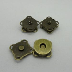 Magnetic Bronze Pop fasteners