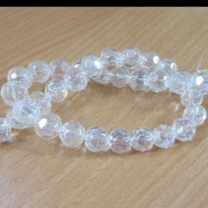 Clear Ab Soft Faceted 10mm Beads