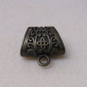 Flower Scarf Bails Bronze 15mm