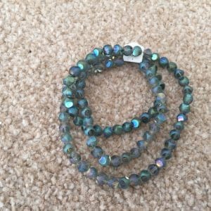 Frosted Window Aqua 5mm Beads