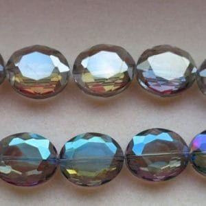 Flat Oval Crystal 30mm-0