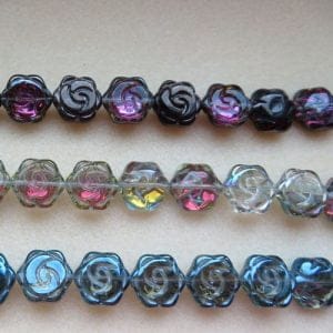 Glass Flower Ab Beads 16mm-0