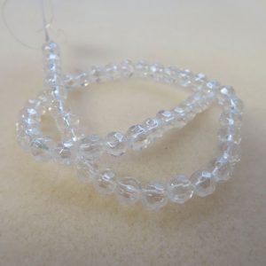 Clear Ab Soft Faceted 6mm Beads