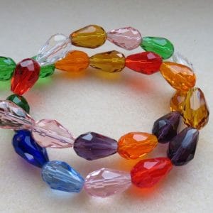 Teardrop Faceted Crystal 15mm