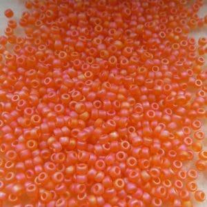 Miyuki Matte Trans Orange Ab Size 8-9138FR