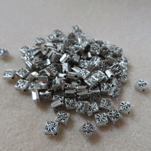 Flat Diamond Metal Spacers 5mm