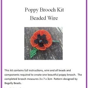 Poppy Brooch Kit - Wire-0