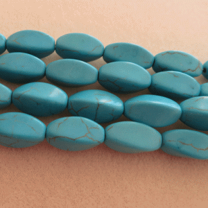 Turquoise Tube Beads 18mm