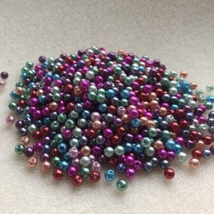 Coloured Acrylic Pearls