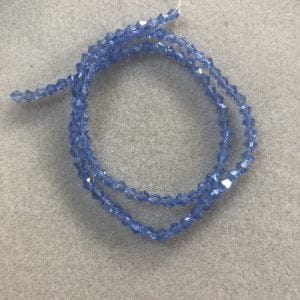 Blue Faceted 4mm bicones