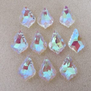 Faceted Crystal Briolette 22mm
