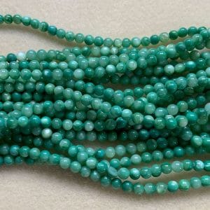 Shell Beads 5mm Green