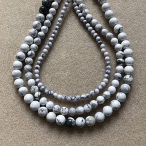 White Howlite Round Gemstones