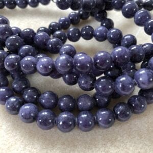 Dyed Jade Beads Purple