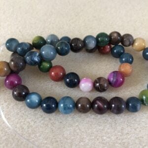 Round Dyed Shell Beads