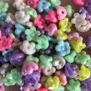 Acrylic Briolette Flowers