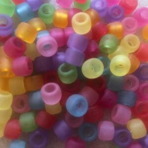 Pony Beads Frosted 9mm