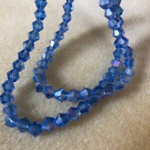 Light Blue Ab 6mm Bicones