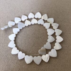Shell Heart Beads