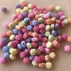 Really cute little rose beads
