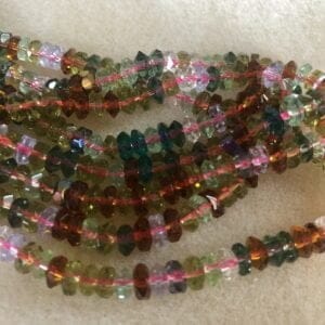 Faceted 6mm Rondelle Crystals