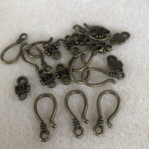 Bronze colour, Tibetan style hook clasps