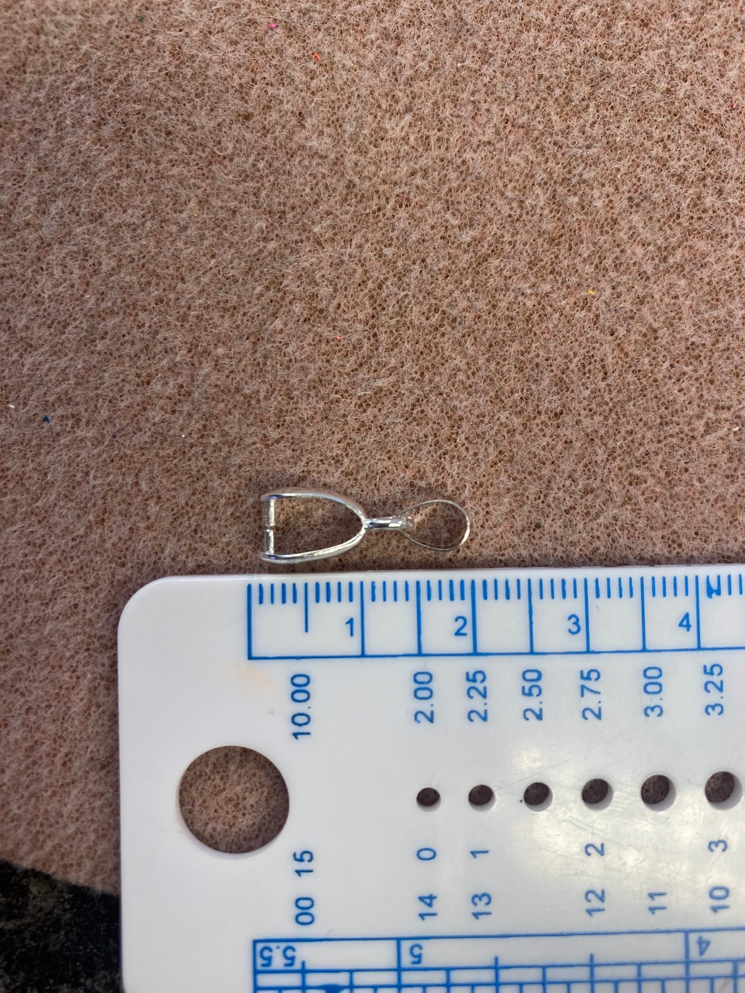 Pinch bails silver plate 8x20mm