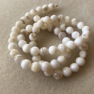 Shell beads 6mm