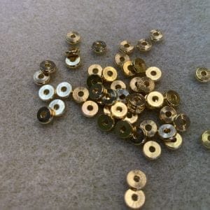 6mm gold spacer disc