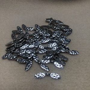 31mm antique silver fairy wings