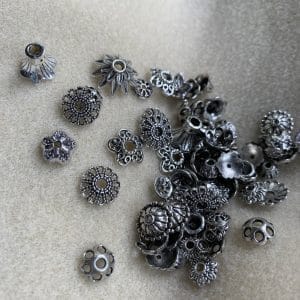 mixed tibetan bead caps