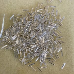 Miyuki Bugle Beads Silver Lined Crystal